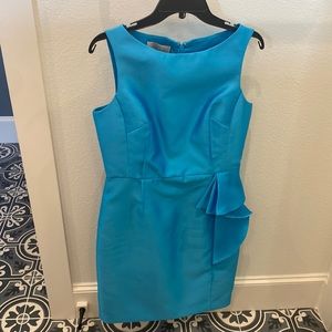 Rickie Freeman Teri Jon Tiffany blue Cocktail dress